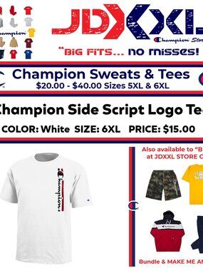 Big & Tall Champion Graphic T Shirt 6XL